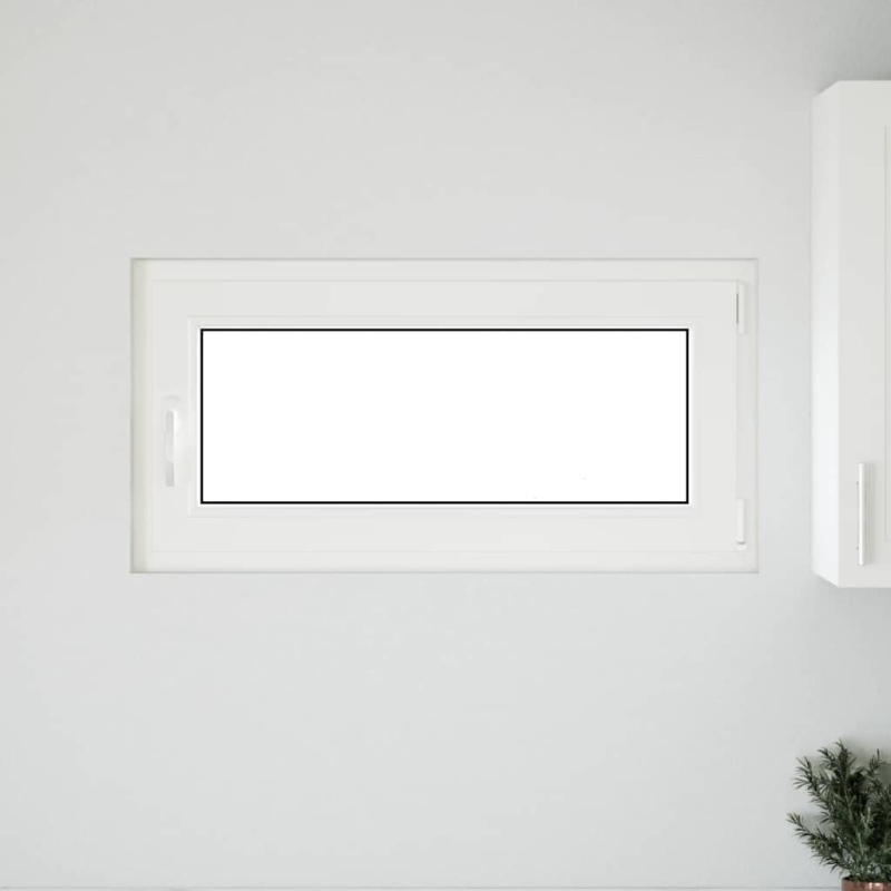 Kellerfenster RISOR 100x50 cm Drehkipp DIN Rechts Weiß