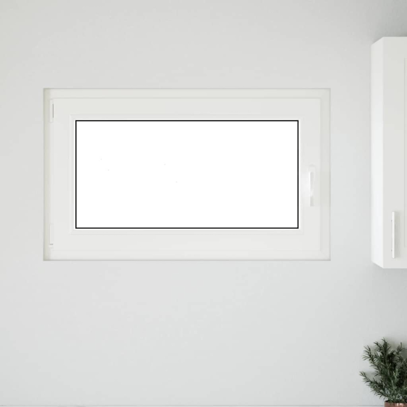 Kellerfenster RISOR 100x60 cm Dreh Kipp DIN Links Weiß
