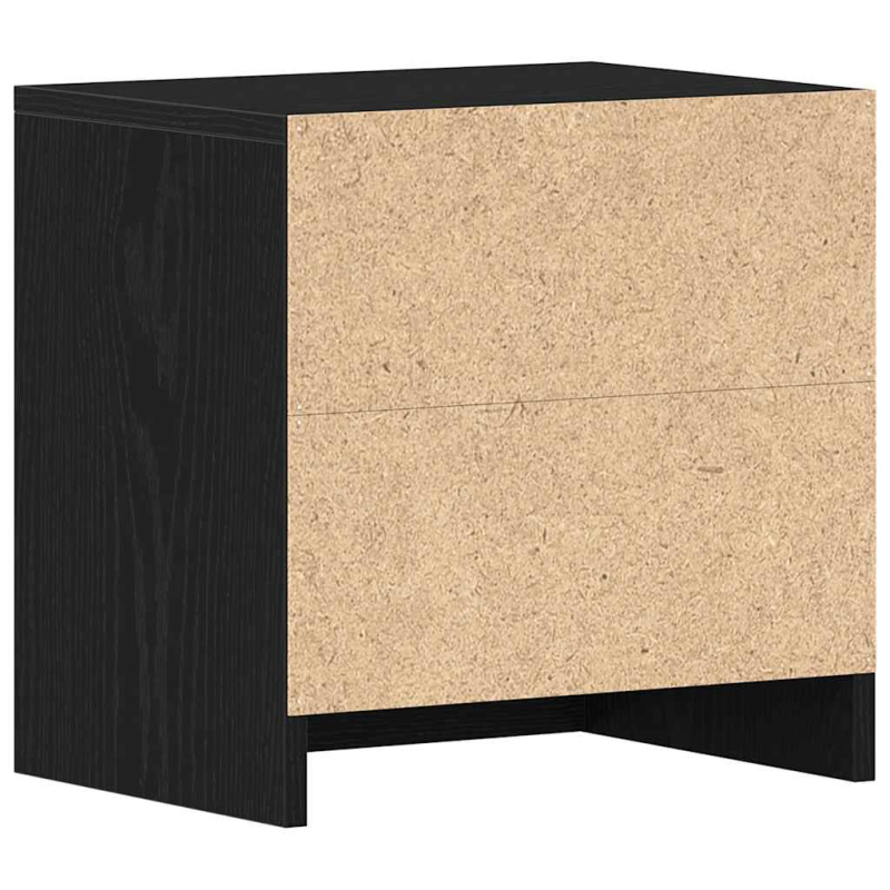 Nachttische 2Stk. Schwarz Eichen-Optik 40x30x40cm Holzwerkstoff