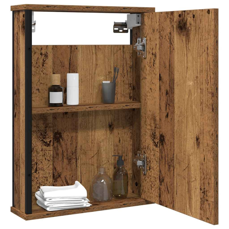 Bad-Spiegelschrank Altholz-Optik 42x12x60 cm Holzwerkstoff