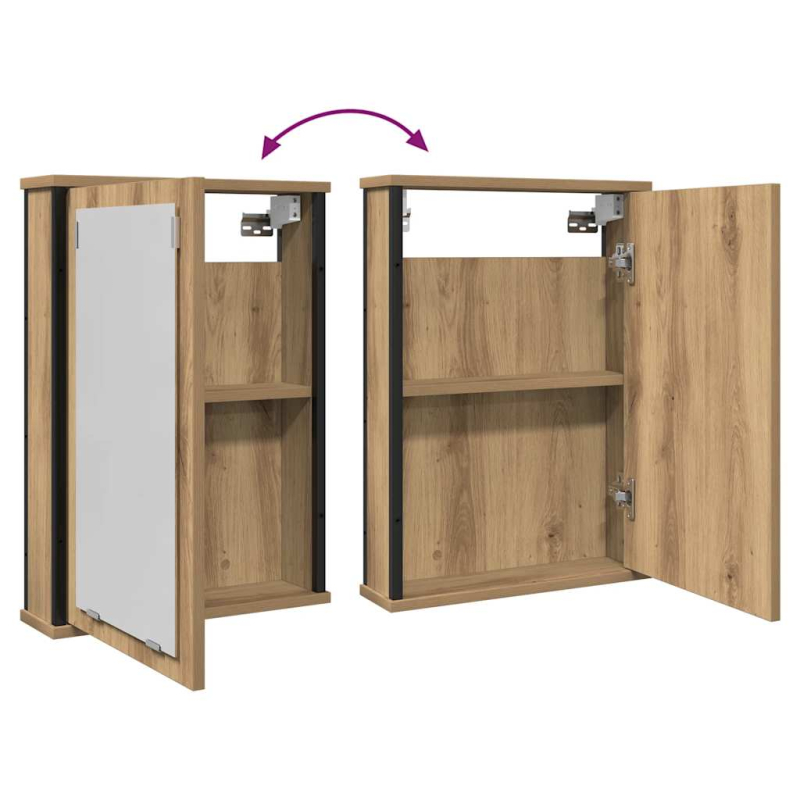 Bad-Spiegelschrank Artisan-Eiche 42x12x60 cm Holzwerkstoff