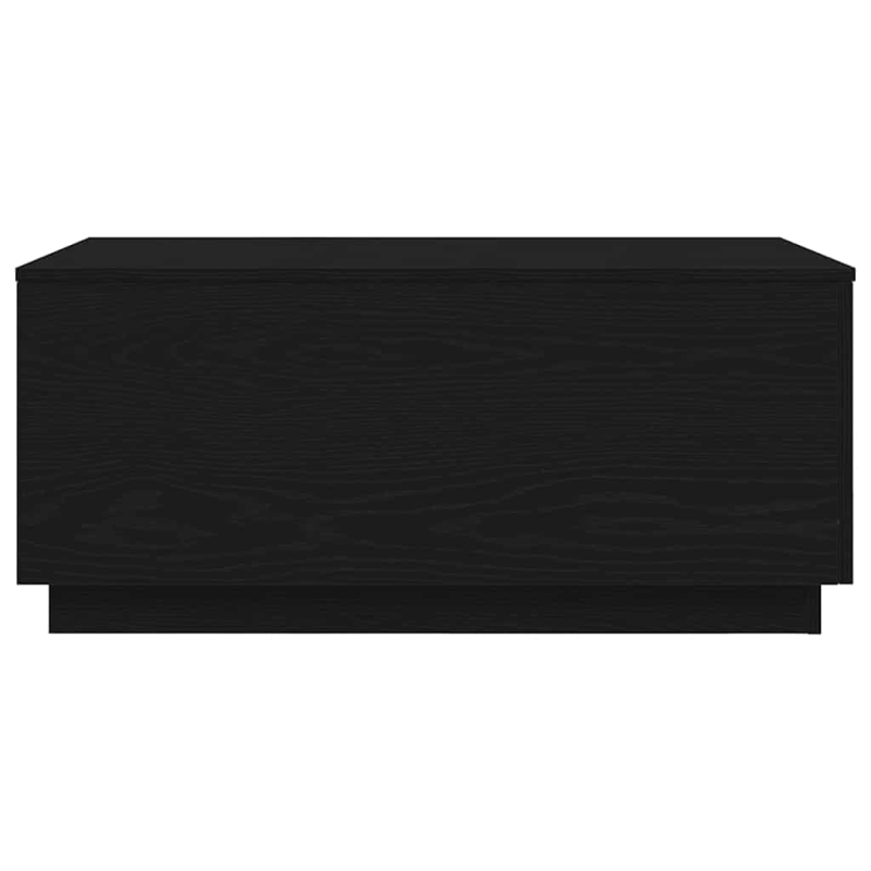Couchtisch mit LED-Leuchten Schwarz Eichen-Optik 90x50x40 cm