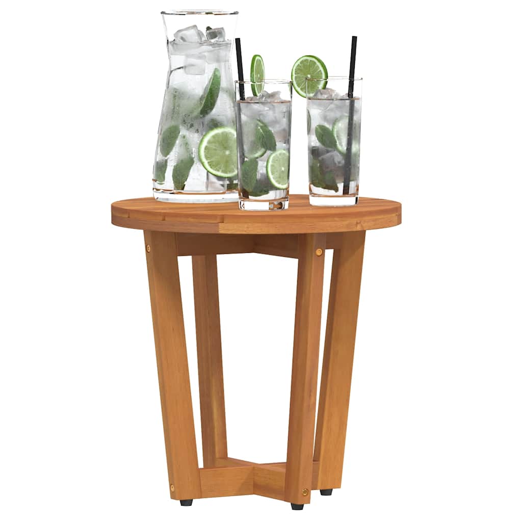 Garten-Beistelltisch Rund Ø40x40 cm Massivholz Akazie
