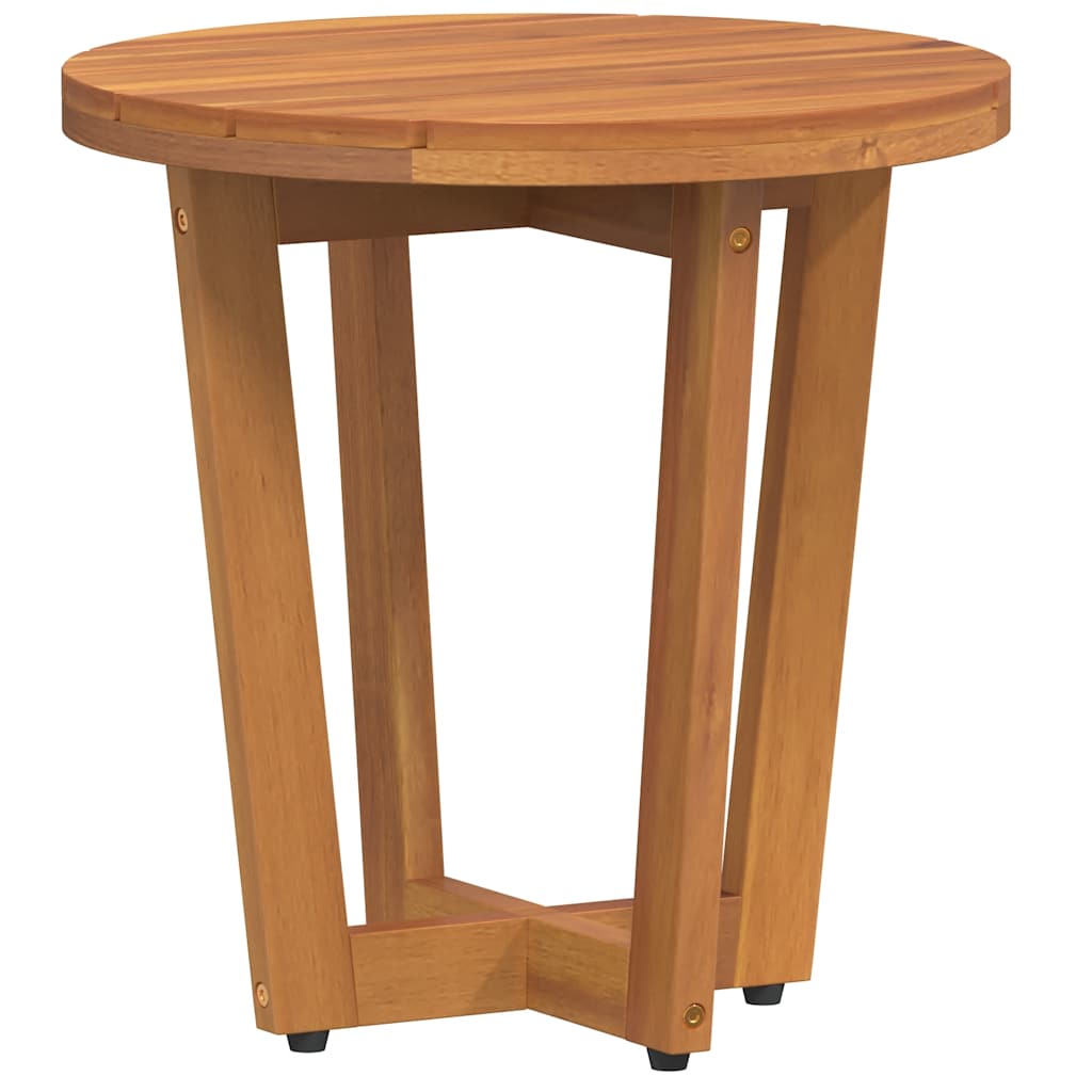 Garten-Beistelltisch Rund Ø40x40 cm Massivholz Akazie