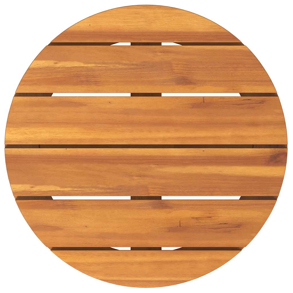 Garten-Beistelltisch Rund Ø40x40 cm Massivholz Akazie