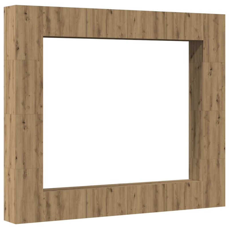 8-tlg. TV-Schrank-Set Wandmontage Artisan-Eiche Holzwerkstoff