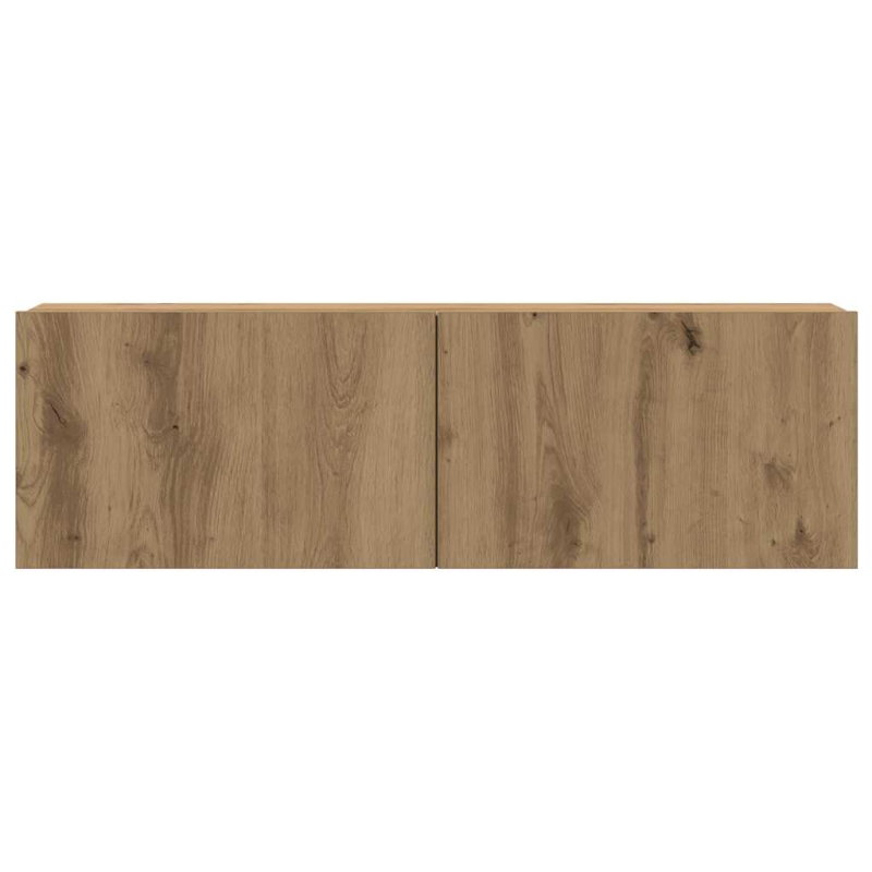 8-tlg. TV-Schrank-Set Wandmontage Artisan-Eiche Holzwerkstoff