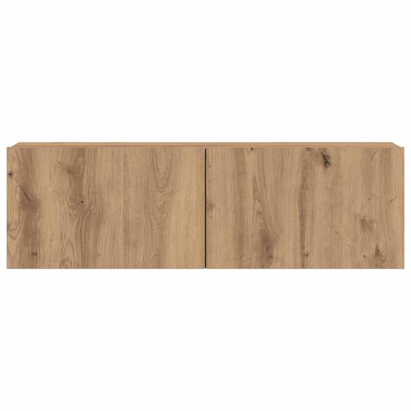 7-tlg. TV-Schrank-Set Wandmontage Artisan-Eiche Holzwerkstoff