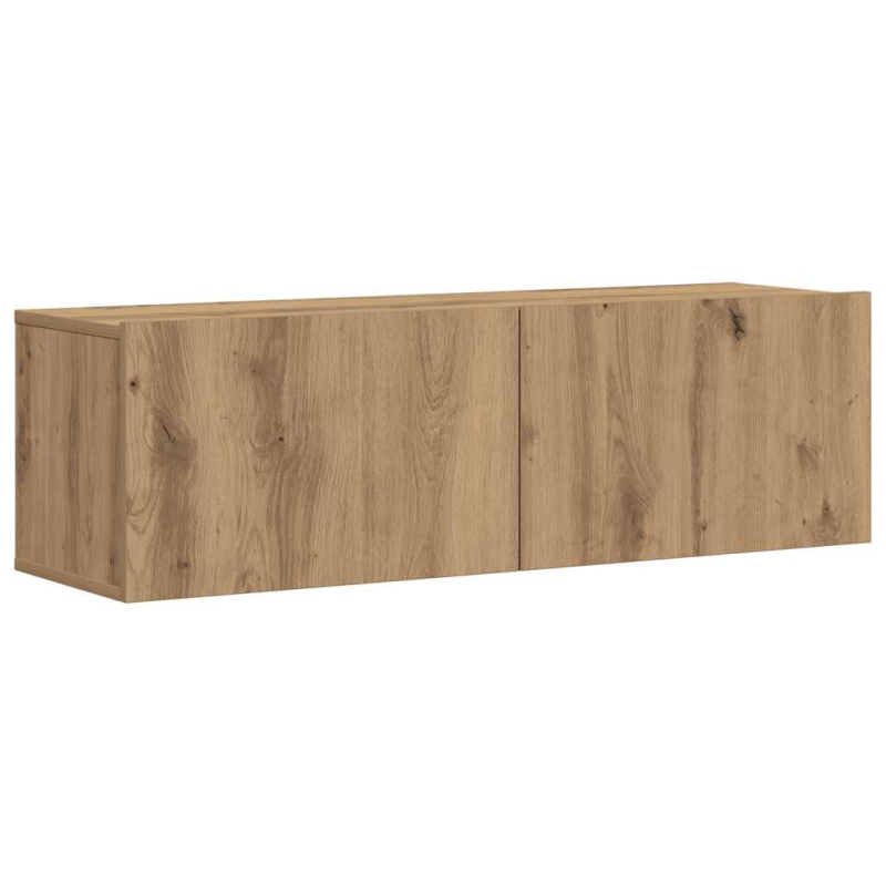 7-tlg. TV-Schrank-Set Wandmontage Artisan-Eiche Holzwerkstoff