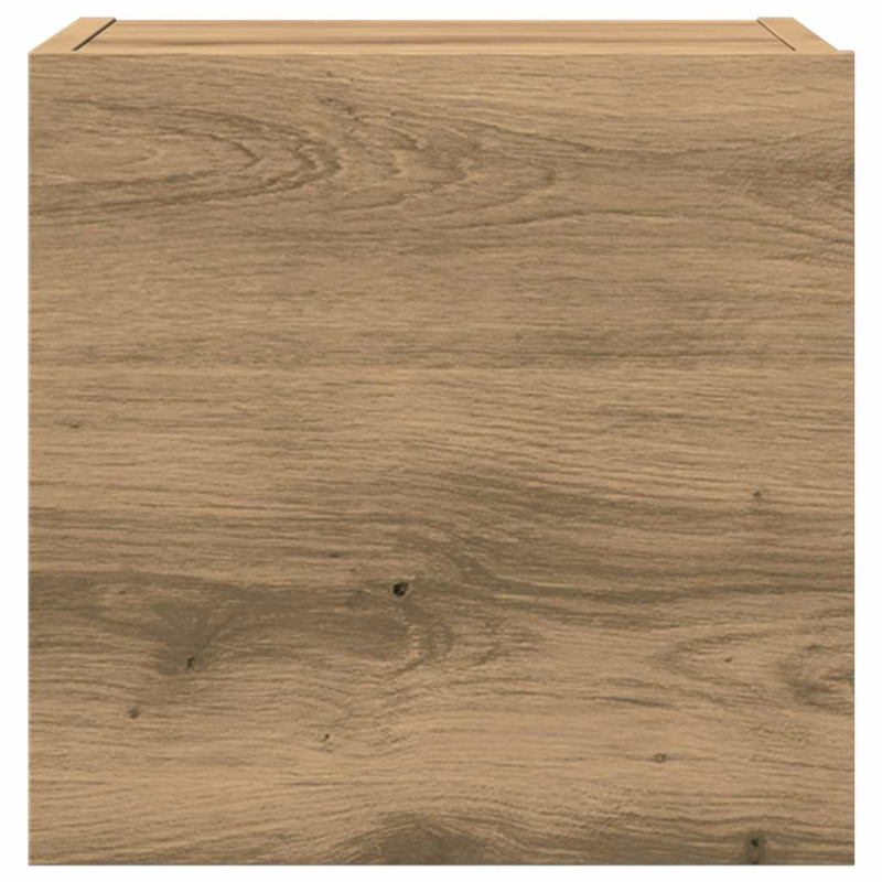 7-teiliges TV-Schrank-Set Wandmontage Artisan Eiche