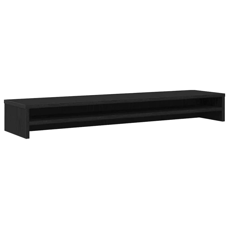 Monitorständer Schwarz Eichen-Optik 100x24x13 cm Holzwerkstoff