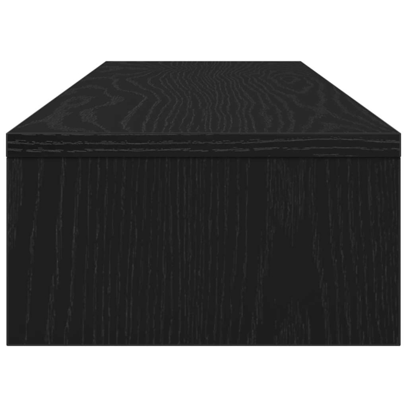 Monitorständer Schwarz Eichen-Optik 100x24x13 cm Holzwerkstoff
