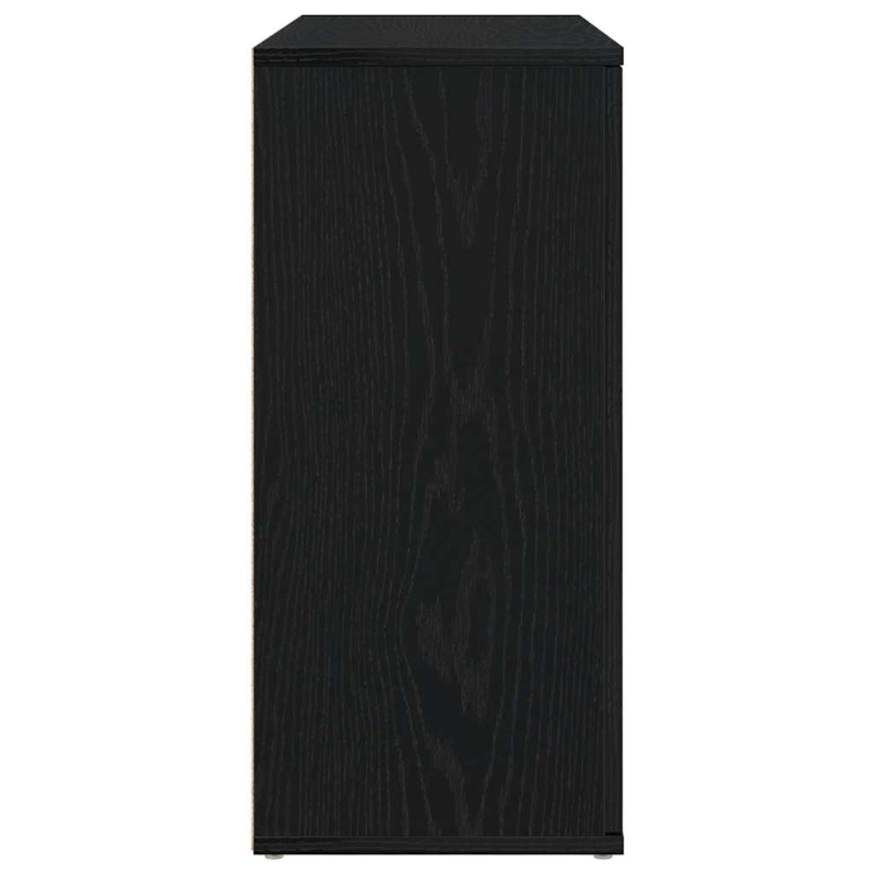Sideboard Schwarz Eichen-Optik 91x29,5x65 cm Holzwerkstoff