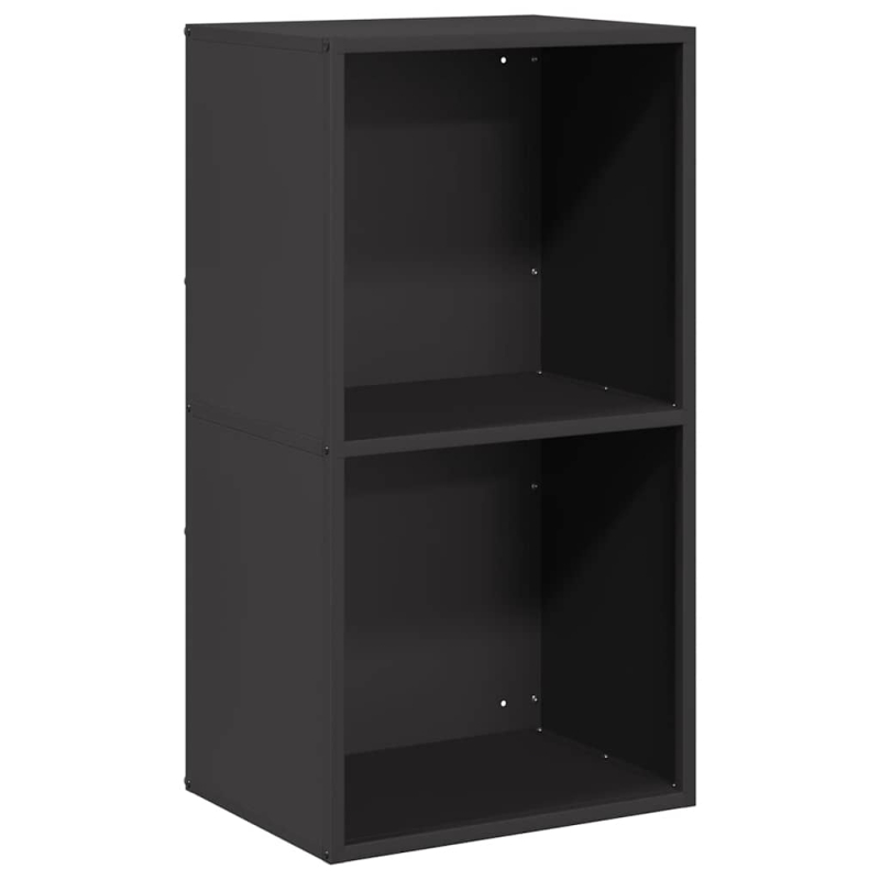 Brennholzregal Schwarz 40x30x75 cm Kaltgewalzter Stahl