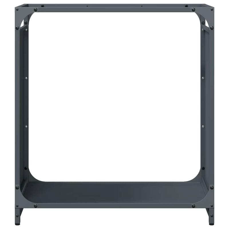 Brennholzregal Anthrazit 60x28x65 cm Kaltgewalzter Stahl