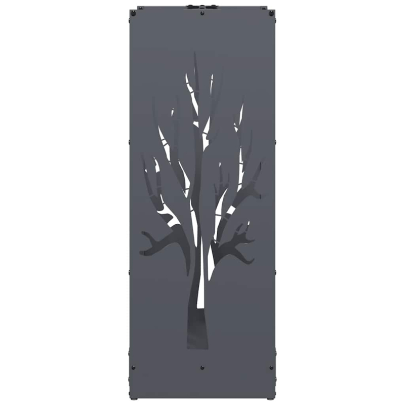 Brennholzregal Anthrazit 40x30x80 cm Kaltgewalzter Stahl