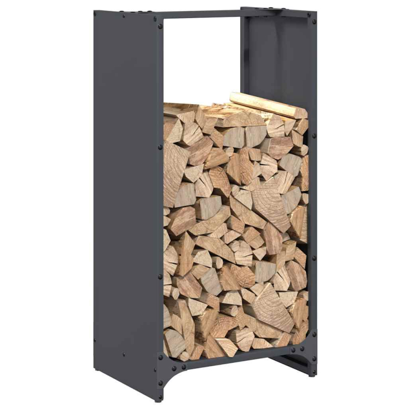 Brennholzregal Anthrazit 40x30x80 cm Kaltgewalzter Stahl