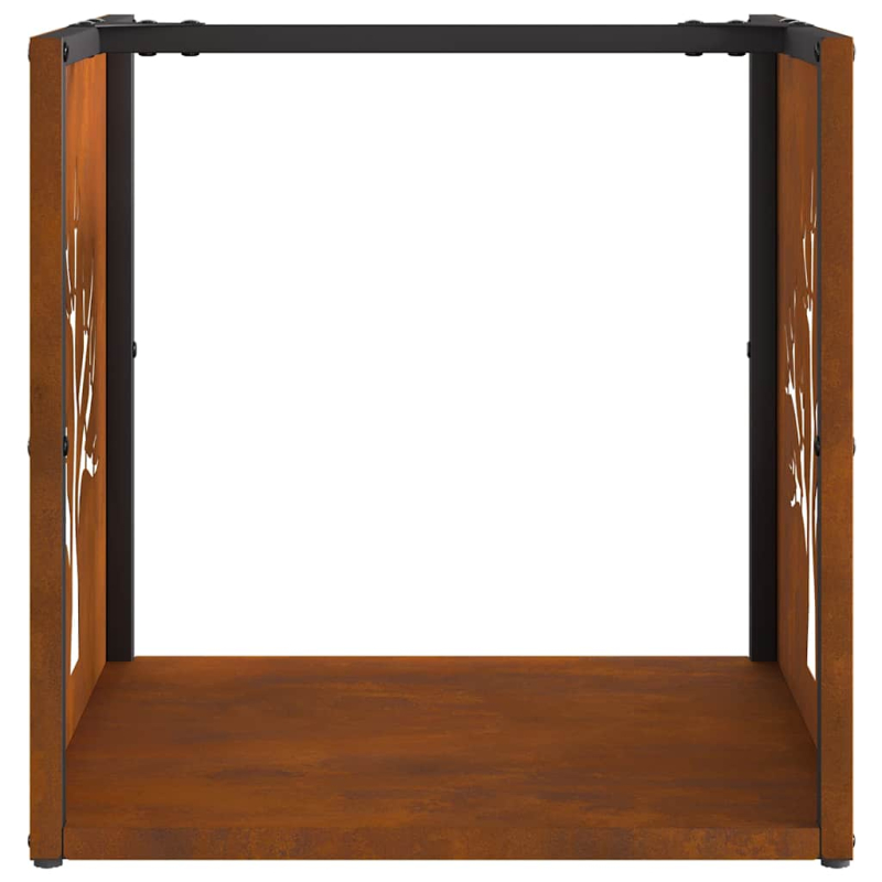 Brennholzregal 40x40x40 cm Wetterfester Stahl