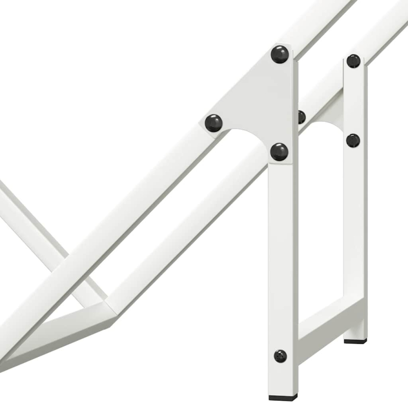 Brennholzregal Weiß 60x25x60 cm Kaltgewalzter Stahl