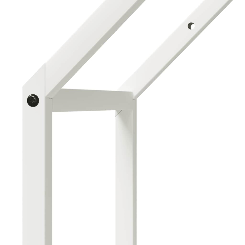 Brennholzregal Weiß 40x25x90 cm Kaltgewalzter Stahl