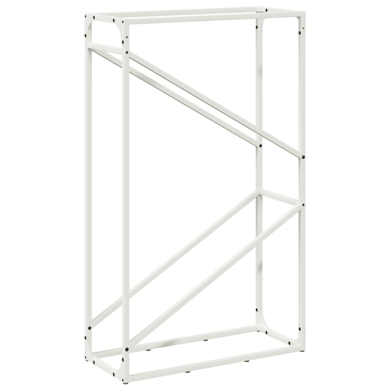 Brennholzregal Weiß 60x25x100 cm Kaltgewalzter Stahl