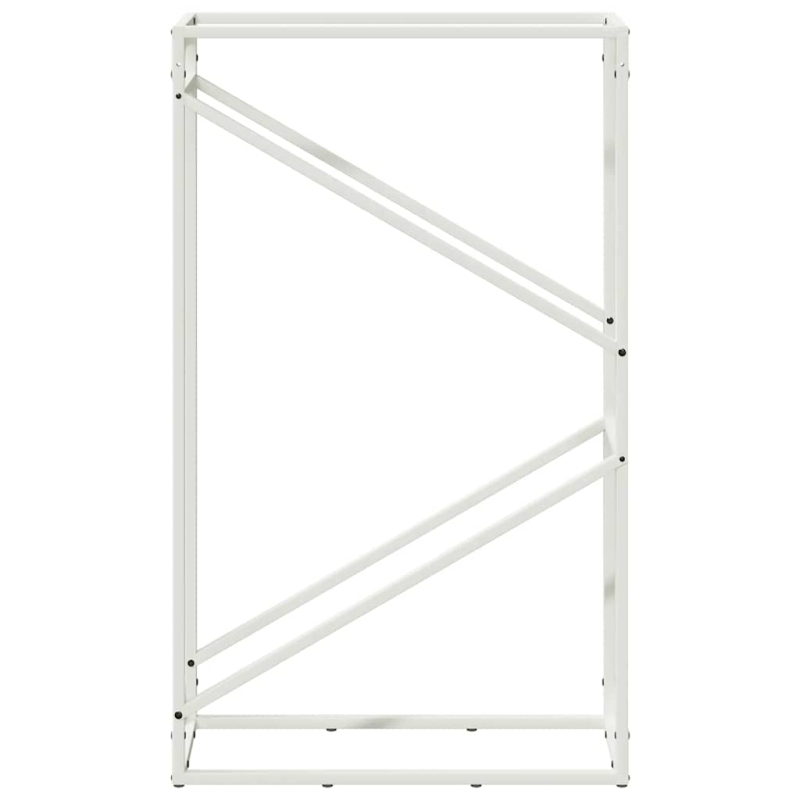 Brennholzregal Weiß 60x25x100 cm Kaltgewalzter Stahl