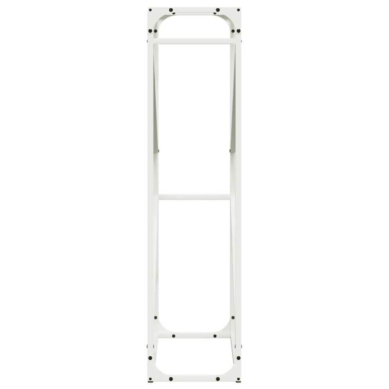 Brennholzregal Weiß 60x25x100 cm Kaltgewalzter Stahl