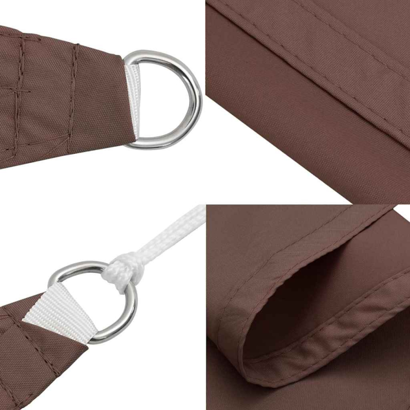 Sonnensegel Braun 2x2x2 m 100% Polyester Oxford