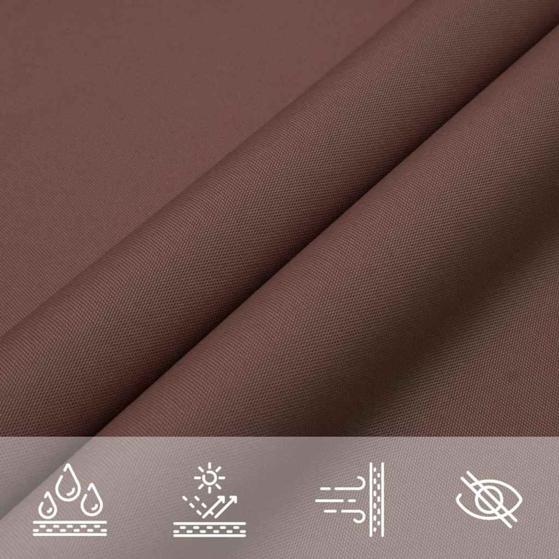 Sonnensegel Braun 2x2x2 m 100% Polyester Oxford