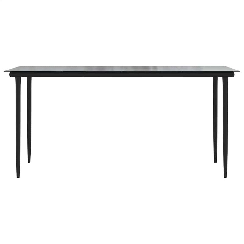 5-tlg. Garten-Essgruppe mit Kissen Grau Poly Rattan Glas