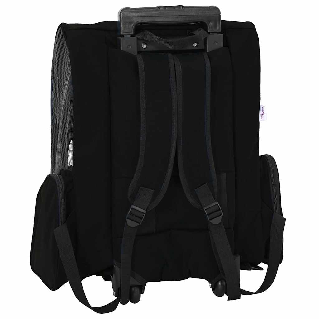 Trolley für Haustiere 3-in-1 Schwarz 48x32x57 cm cm Oxford-Gewebe