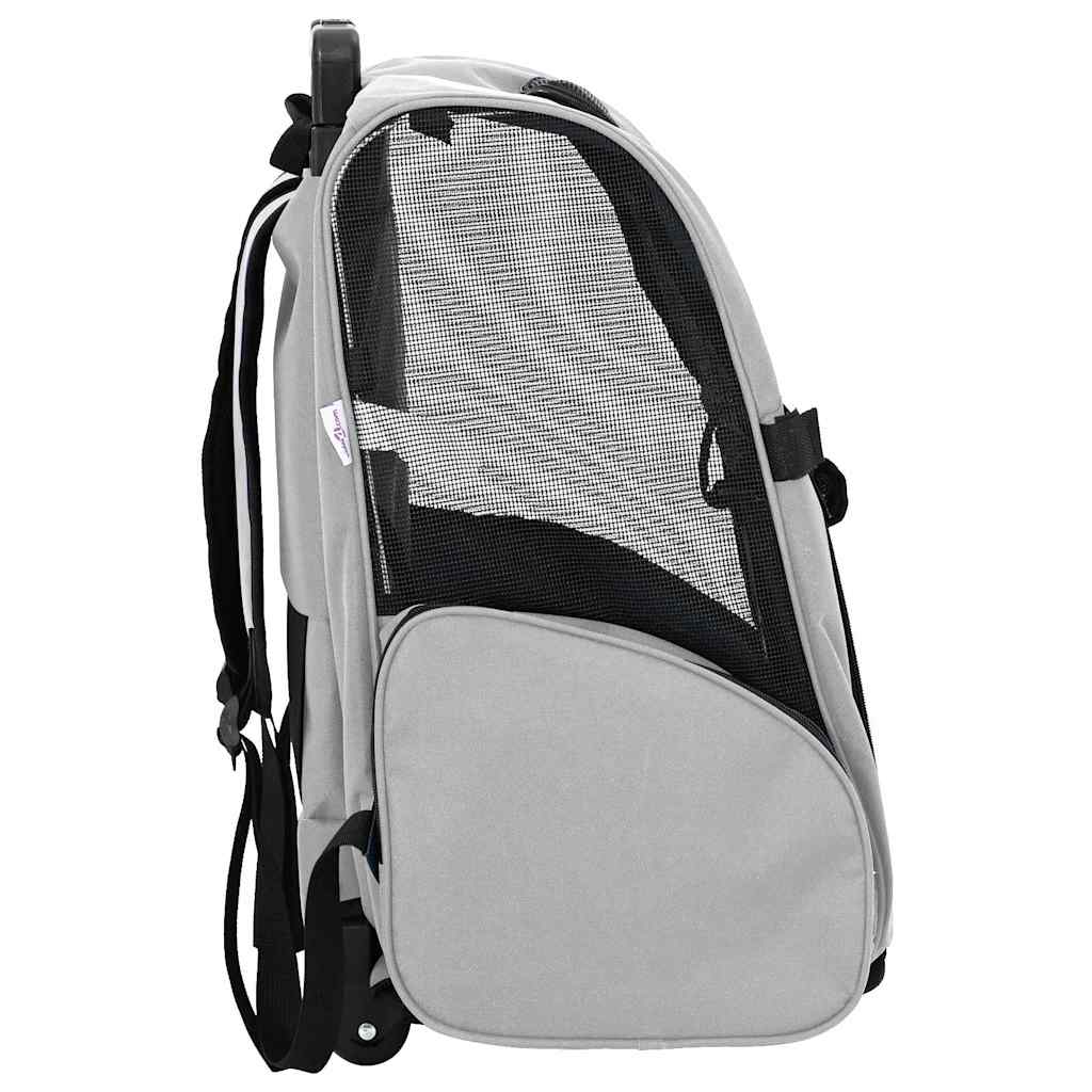 Trolley für Haustiere 3-in-1 Grau 48x32x57 cm cm Oxford-Gewebe