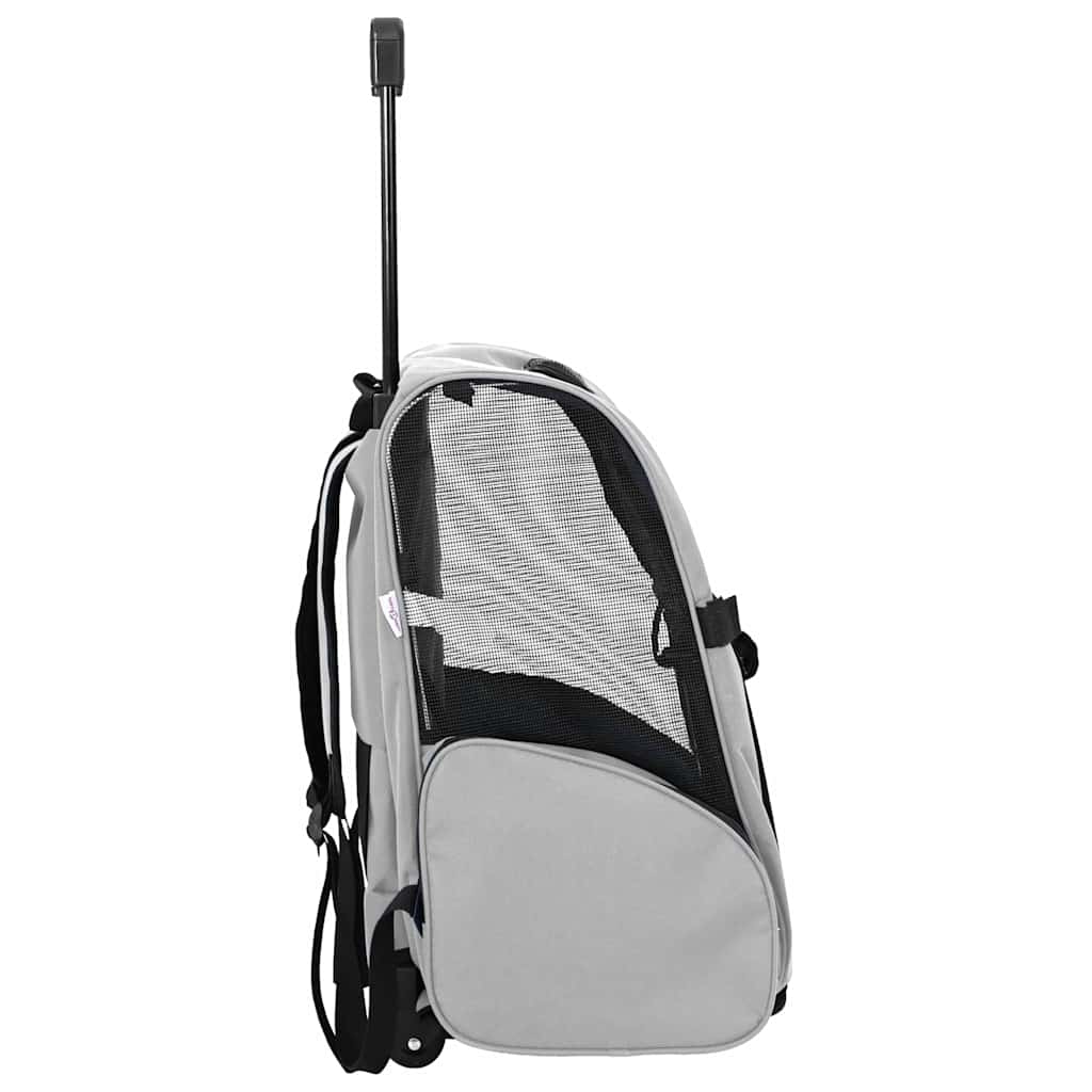 Trolley für Haustiere 3-in-1 Grau 48x32x57 cm cm Oxford-Gewebe