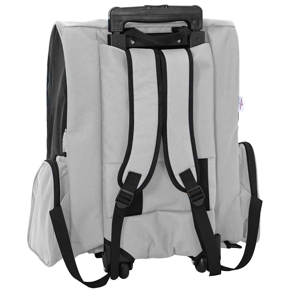 Trolley für Haustiere 3-in-1 Grau 48x32x57 cm cm Oxford-Gewebe
