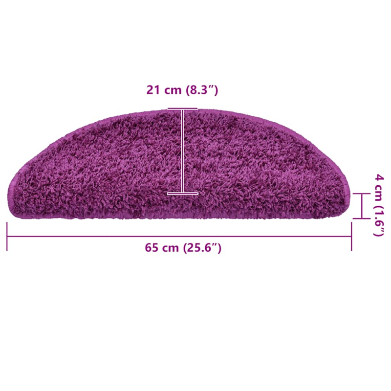 Stufenmatten 20 Stk. Violett 65x21x4 cm