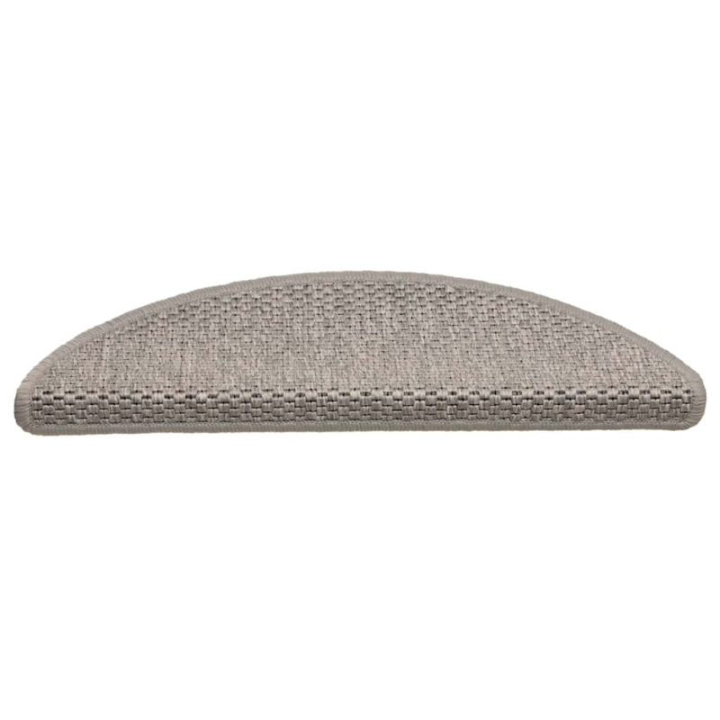 Stufenmatten Selbstklebend Sisal-Optik 30Stk. 56x17x3cm Silbern