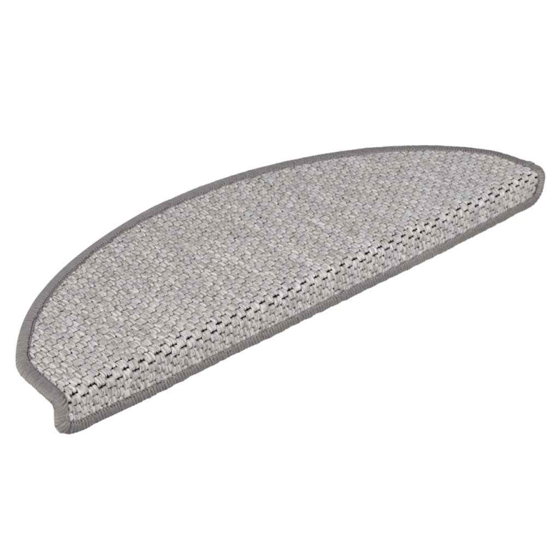 Stufenmatten Selbstklebend Sisal-Optik 30Stk. 65x21x4cm Platina