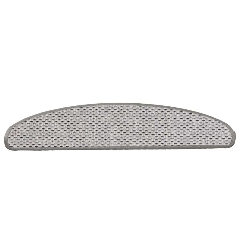 Stufenmatten Selbstklebend Sisal-Optik 30Stk. 65x21x4cm Platina