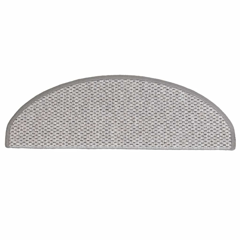 Stufenmatten Selbstklebend Sisal-Optik 30Stk. 65x21x4cm Platina