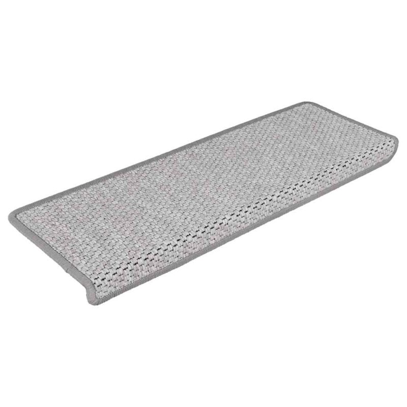 Stufenmatten Selbstklebend Sisal-Optik 30Stk. 65x21x4cm Platina