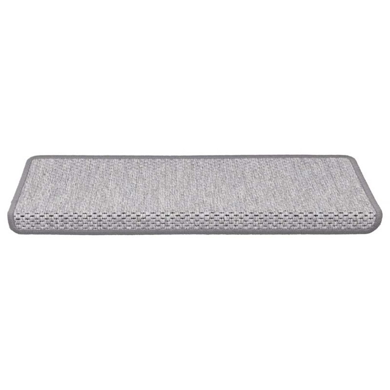 Stufenmatten Selbstklebend Sisal-Optik 30Stk. 65x21x4cm Platina