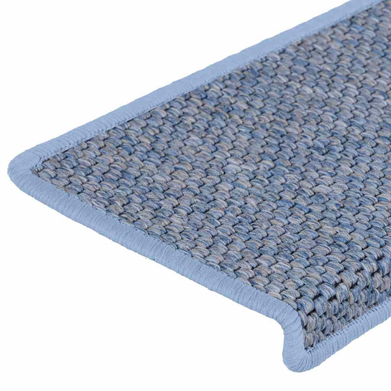 Stufenmatten Selbstklebend Sisal-Optik 30Stk. 65x21x4cm Blau