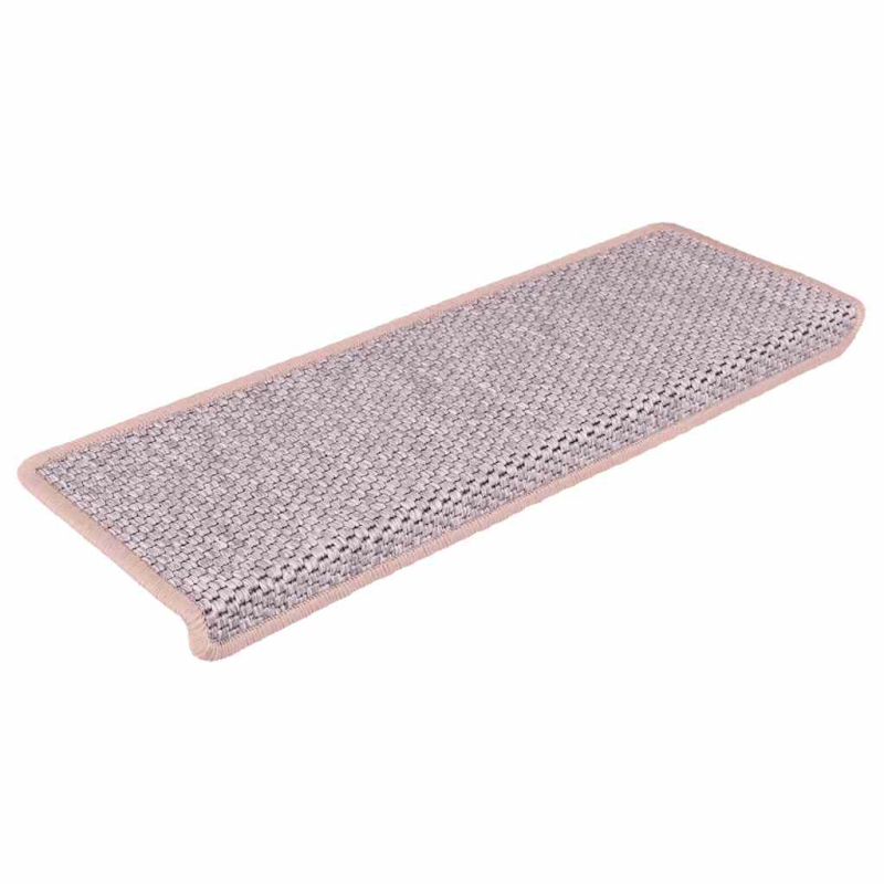 Stufenmatten Selbstklebend Sisal-Optik 30Stk. 65x21x4cm Rosa