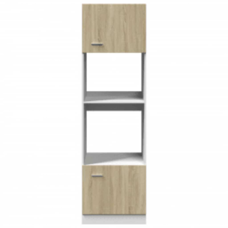Mikrowellenumbauschrank Lyon Sonoma-Eiche 60x57x207 cm Holzwerkstoff
