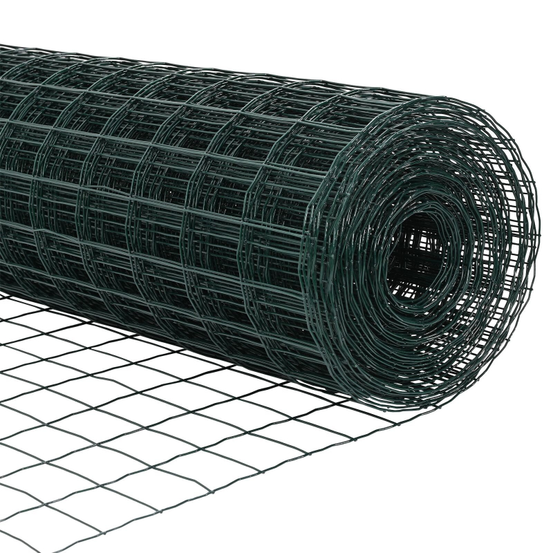 Gartenzaun-Set Set mit 2 Grün Polyethylen 25 x 1,2 m Langlebig