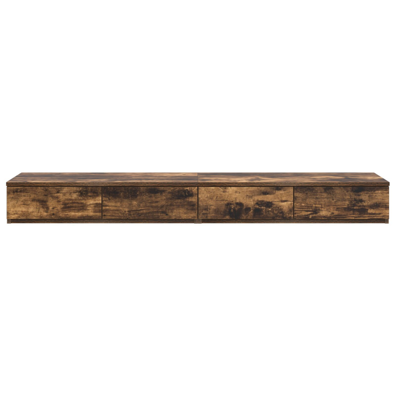 Bettkommoden Geräucherte Eiche 160x36,5x16,5 cm Holzwerkstoff