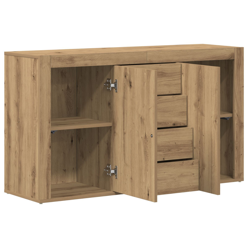 Sideboard Eichenholz Holzwerkstoff 120 x 36 x 69 cm