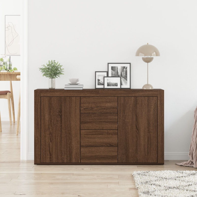 Sideboard Braune Eiche Holzwerkstoff 120 x 36 x 69 cm Sideboard