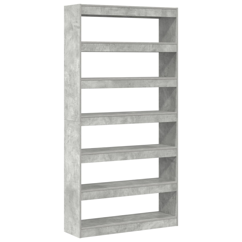 Bücherregal Grau Holzwerkstoff 100 x 30 x 198 cm Rechteckig