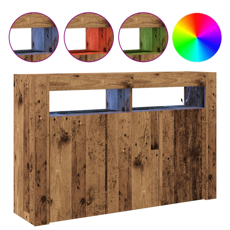 Sideboard Alte Holzoptik Holzwerkstoff 116 x 30 x 75 cm Sideboard